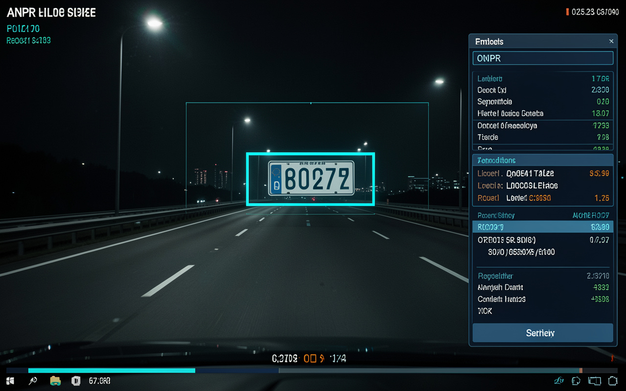 ANPR plate detection with OCR readout