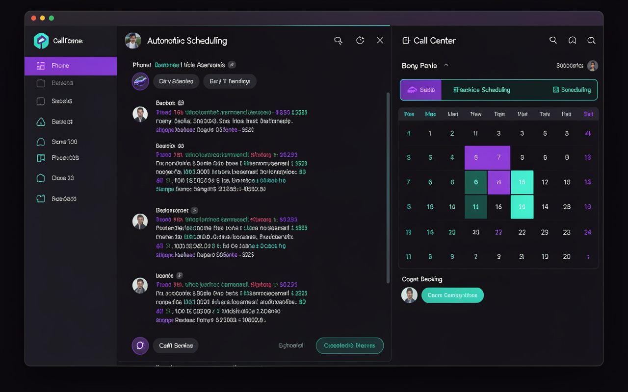 AutoCall AI scheduling transcript and calendar sync